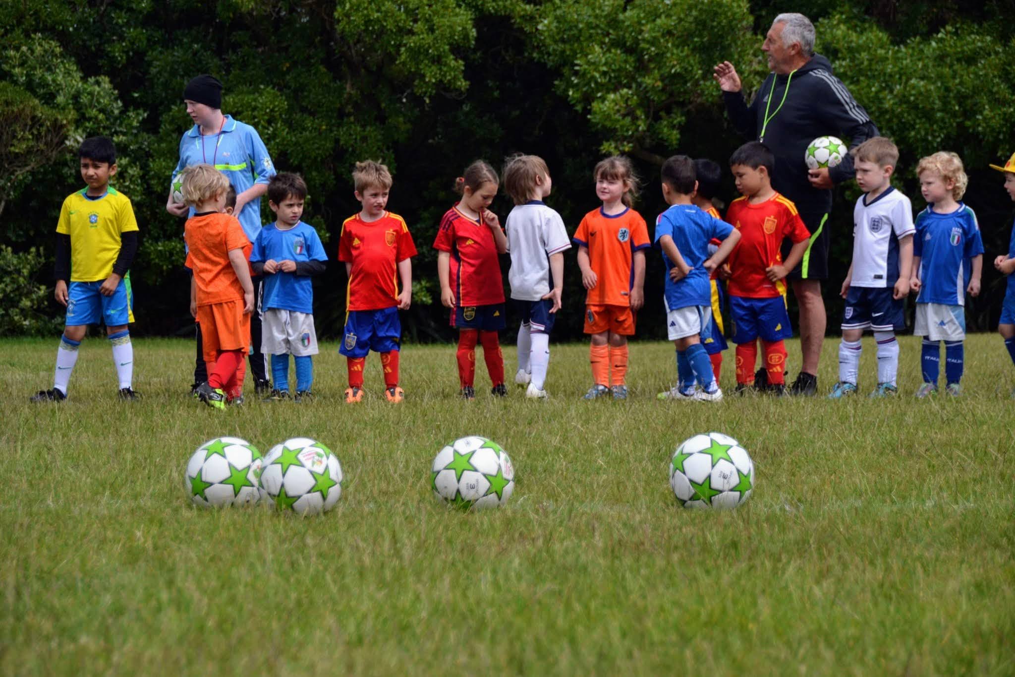 Little Dribblers kids playing football